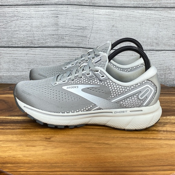 Brooks Ghost 14 Gray Running Shoe 1203561B089 Women’s Sneaker Size 7 - Picture 1 of 12